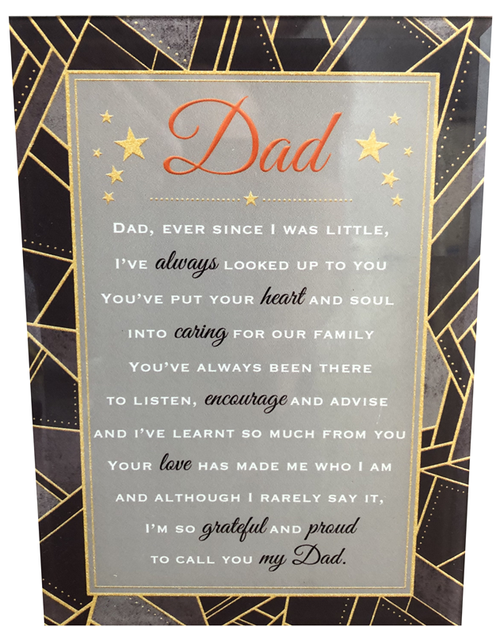 Dad Ever Since I Was Little Plaque