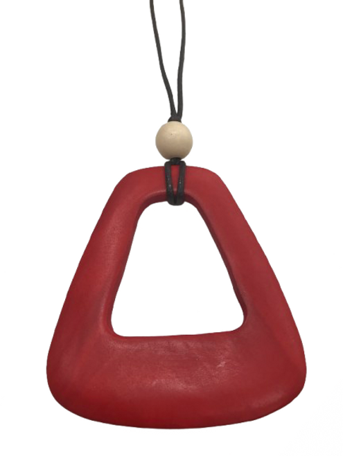 Large hollow wooden pendant with adjustable cord - various colours Large hollow wooden pendant with adjustable cord - various colours