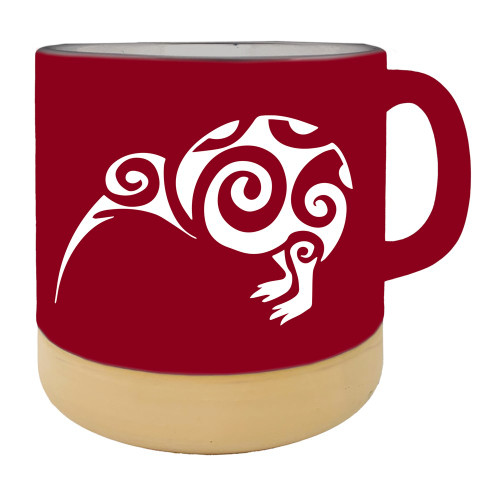 Ceramic Koru Kiwi Mug -Red Ceramic Koru Kiwi Mug -Red