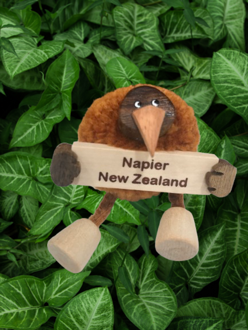 Magnet - Pom Pom Kiwi Holding Napier New Zealand Sign Magnet - Pom Pom Kiwi Holding Napier New Zealand Sign