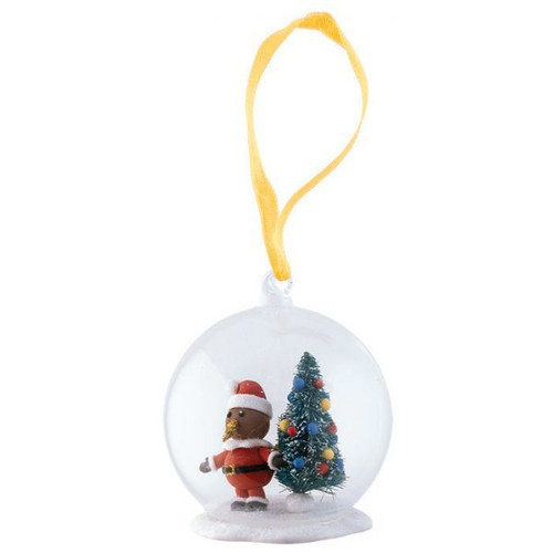 Glass Clear With Kiwi Tree Christmas Bauble Glass Clear With Kiwi Tree Christmas Bauble
