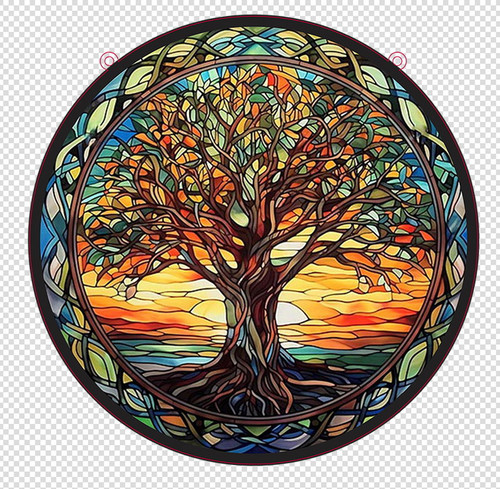 Tree of life suncatcher - small (15cm diameter)