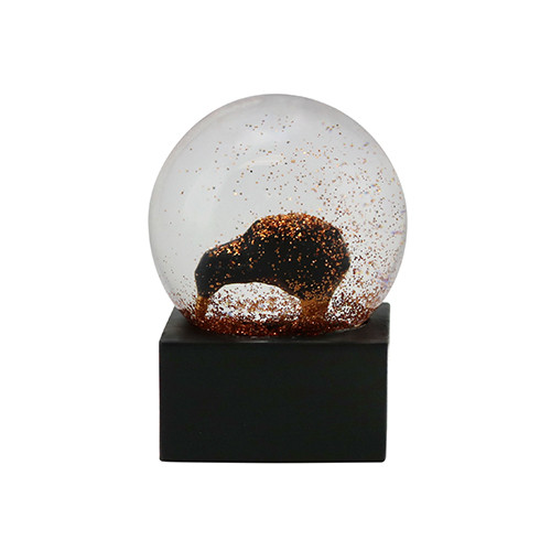 3D Kiwi Black And Gold Globe