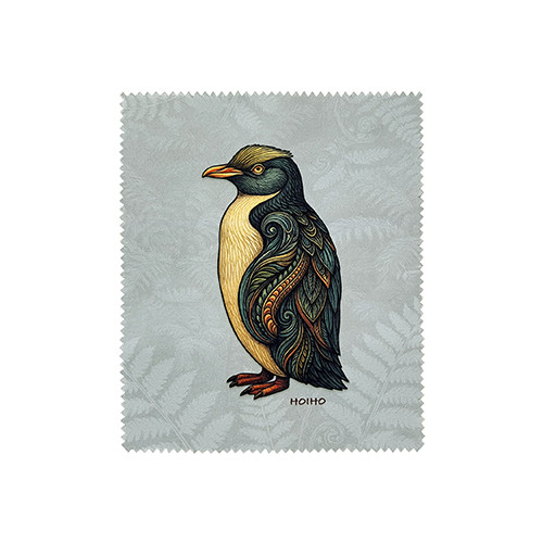 Lens or Screen cleaning cloth - Hoiho design (Yellow Eyed Penguin)