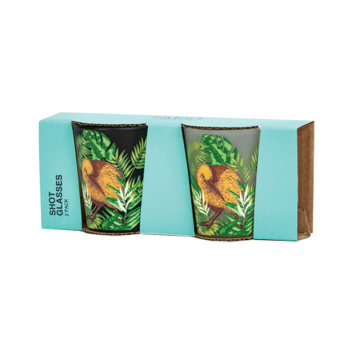 Tropical Kiwi Shot Glasses - Pack of 2