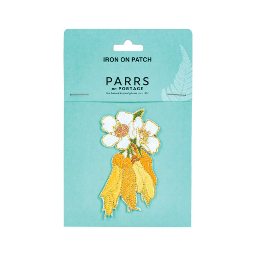 Manuka & Kowhai Flowers iron on patch