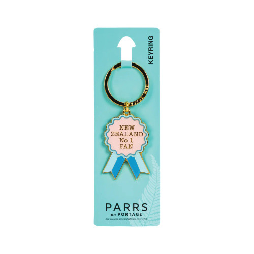 NZ No.1 Fan metal New Zealand souvenir keyring