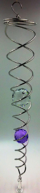 Crystal Vortex Spinner Purple