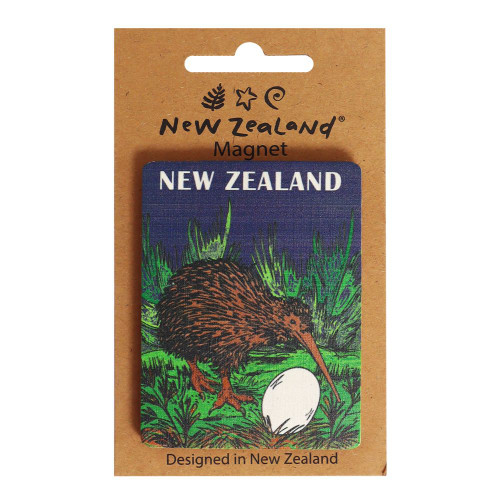 Magnet NZ Kiwi With Egg 55x75mm