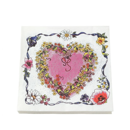 Floral Heart Napkin