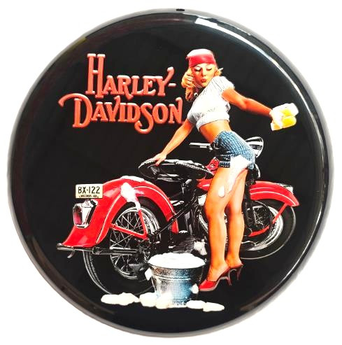 Round Metal Sign harley Davidson