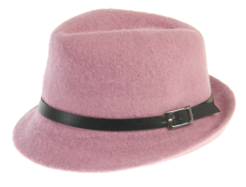 Wool mix trilby hat