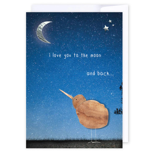 Greeting Card- I Love You To The Moon And Back