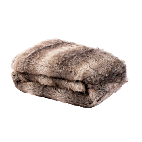 Husky Faux Fur Throw