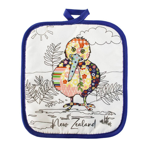 Quilted Kiwi Pot Holder