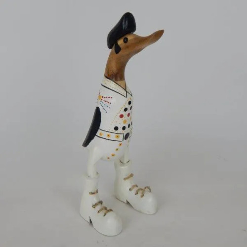 Wooden Elvis duck