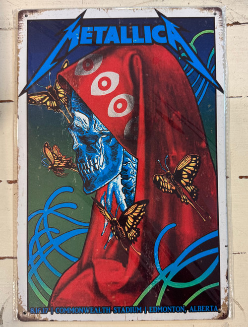 Retro Tin Sign-Metallica Commonwealth Stadium