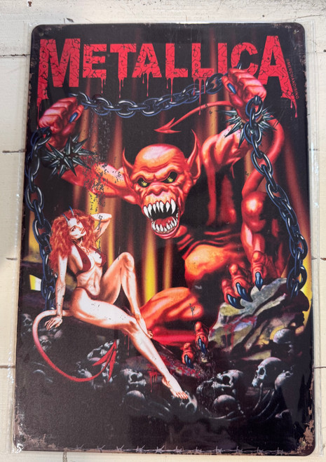 Retro Tin Sign-Metallica