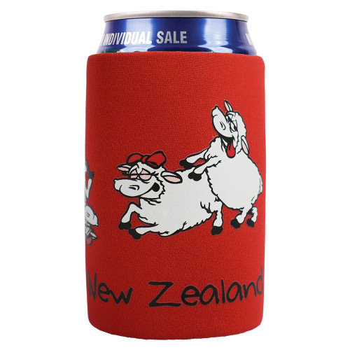 Can Cooler red - sheep shagger design