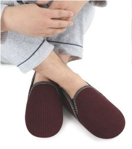 Mens Slumbies Red Alpine, non-slip slippers nz