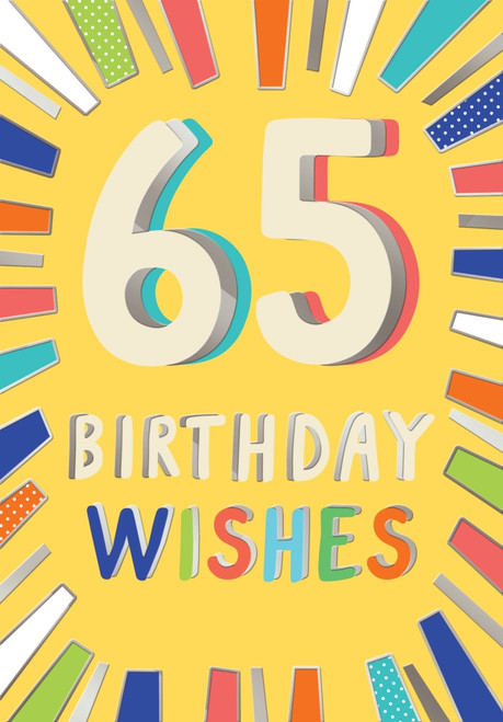 Birthday Card-65 Birthday Wishes