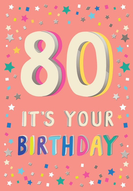 Birthday Card-80 It's Your Birthday
