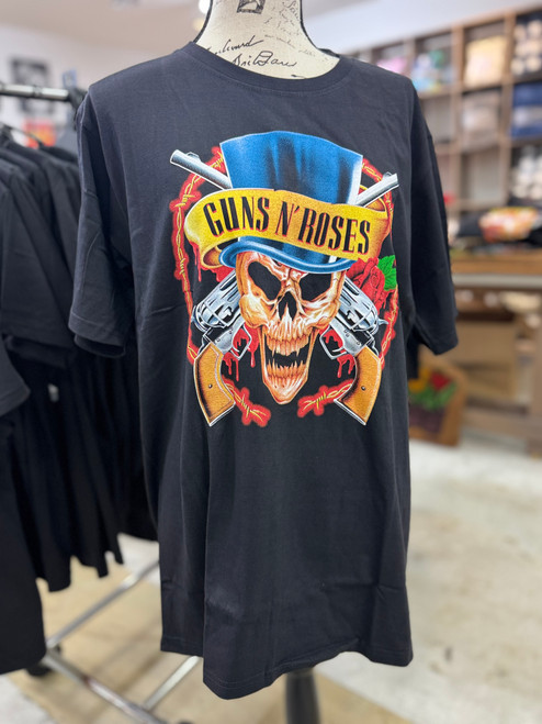 Guns N' Roses T-Shirt | Skull And Top Hat