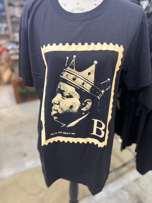 Biggie Smalls T-shirt | The Crown | Gold And Silver