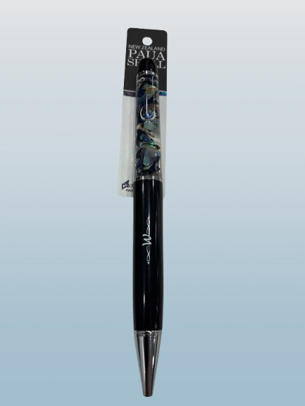 W Paua Shell Pen | NZ Souvenir Gift | Cursive