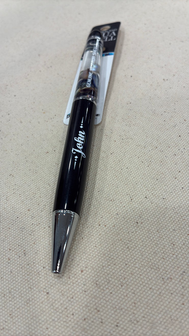 John Paua Shell Pen | NZ Souvenir Gift | Bold Letter Cursive