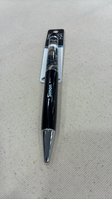 Simon Paua Shell Pen | NZ Souvenir Gift | Bold Style Letters