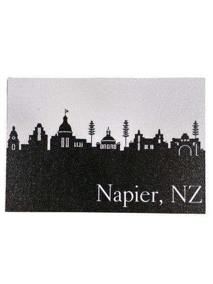 Napier New Zealand souvenir magnet - Napier skyline