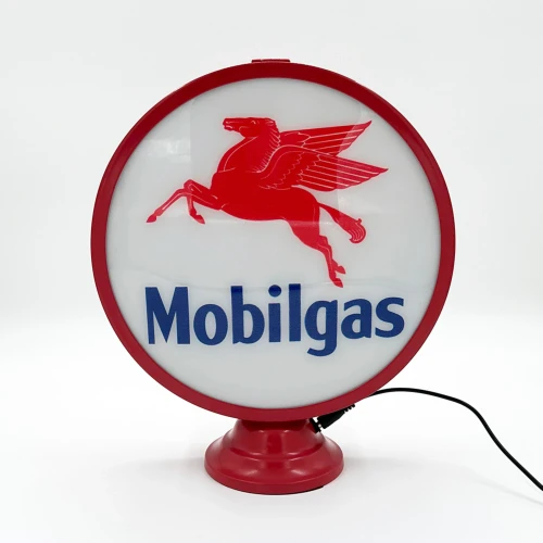 Round Mobilgas LED lamp