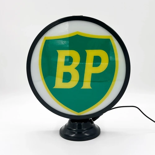 BP logo on round LED lamp