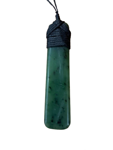 NZ greenstone slim bound toki - approx 6.5cm long