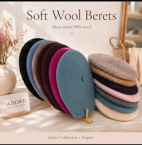 Traditional wool mix Beret