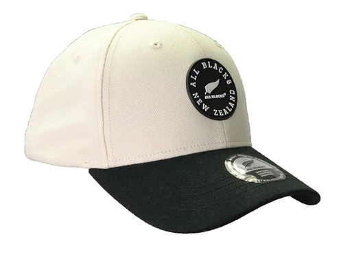 Officially licensed beige and black All Blacks adult cap