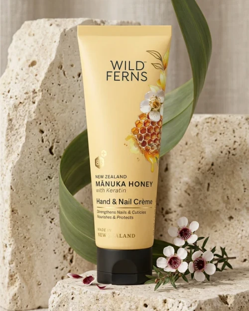 Wild Ferns Manuka Honey Hand & Nail Crème with Keratin 80ml
