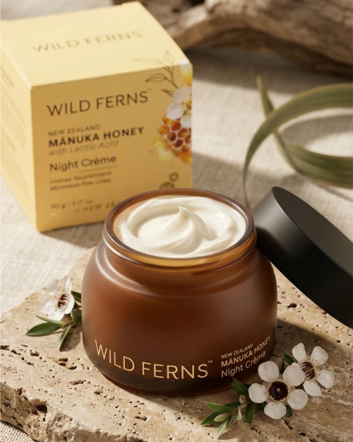Wild Ferns Manuka Honey Night Crème with Lactic Acid 90g