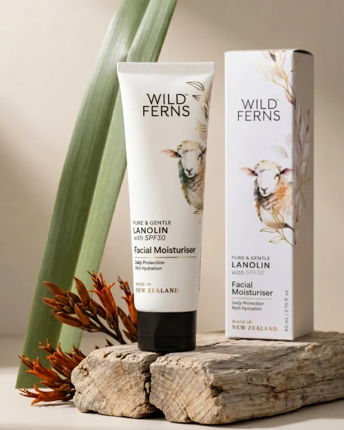 Wild Ferns Lanolin Facial Moisturiser SPF30 80ml