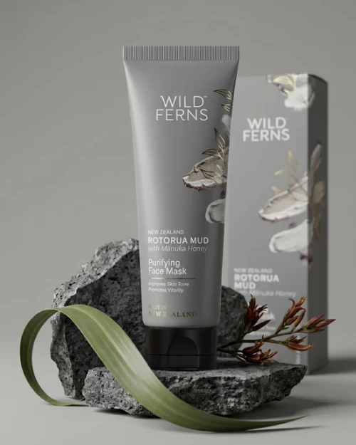 Wild Ferns Rotorua Mud Purifying Face Mask with Manuka Honey 100ml