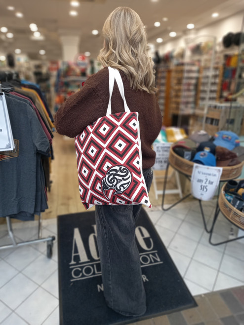 Cotton NZ Souvenir Tote Bag - Patiki Kiwi design