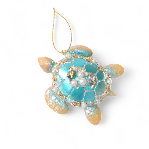 Sea Turtle hanging decoration measures approx 7.5cm across