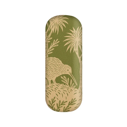 NZ Glasses Case with Lens Cloth | NZ Kiwi and Forest Design