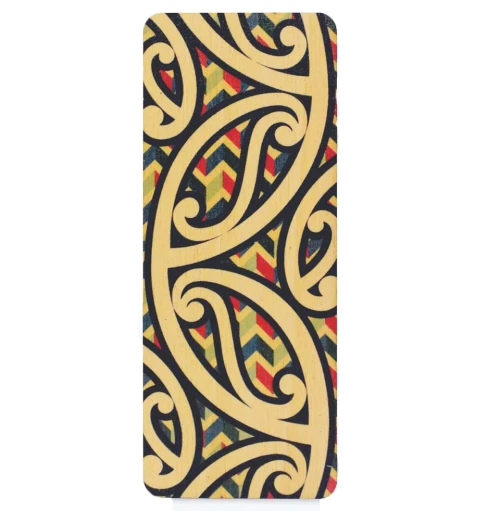 Kowhaiwhai Design NZ Bamboo Bookmark