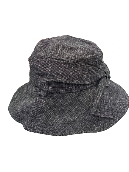 Linen Blend Hat with Bow Detail | Choice of Colours