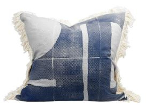 100% Cotton Cushion Cover -Navy pattern - cover only