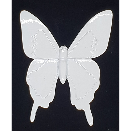 Wall hanging white butterfly -10cm