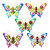 Wall Art Butterflies - approx 36 x 29cm - 5 designs to choose from (price per each)