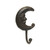 cast iron crescent moon wall hanging hook